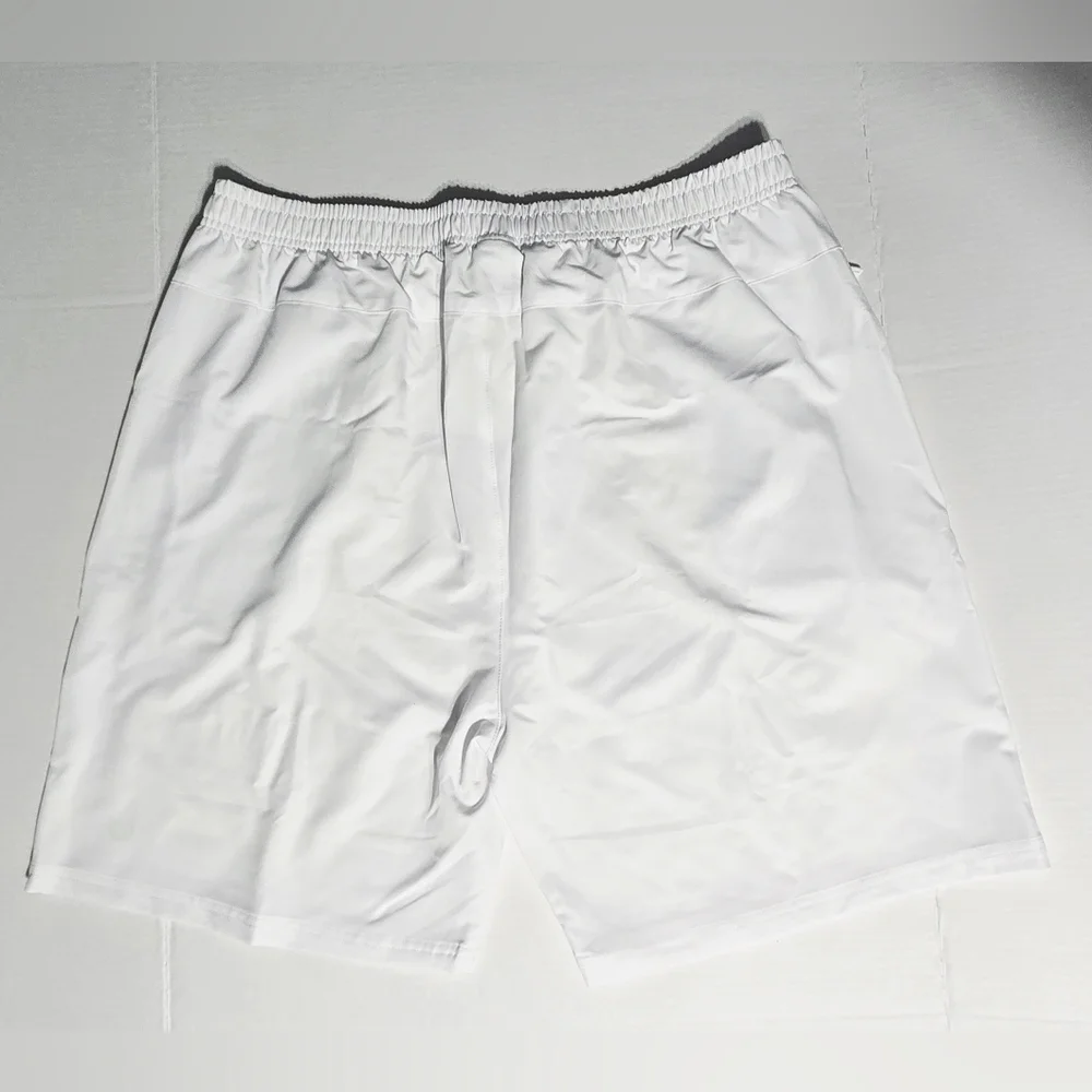 Northyard Men's Athletic Performance Shorts White Zip Pocket 2XL‎ NWT